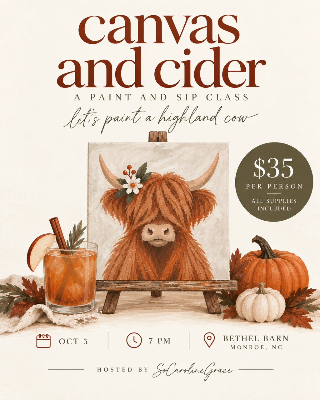 Canvas and Cider Ticket