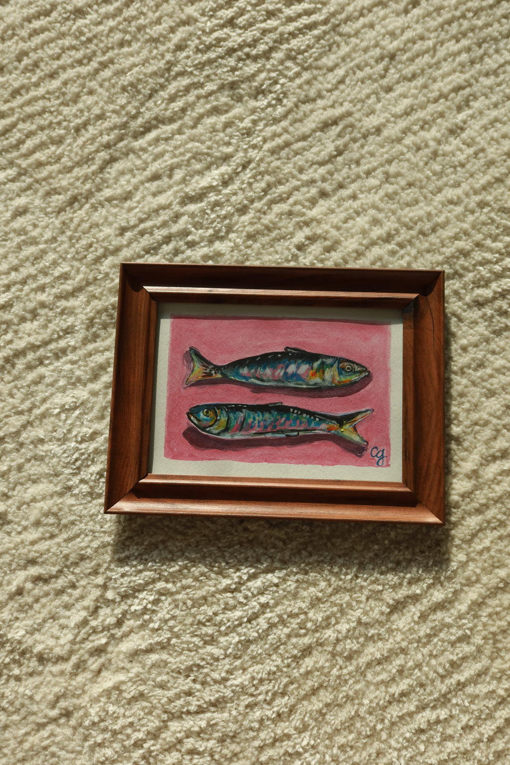 With A Chance- 5x7" Original Painting with Frame Included