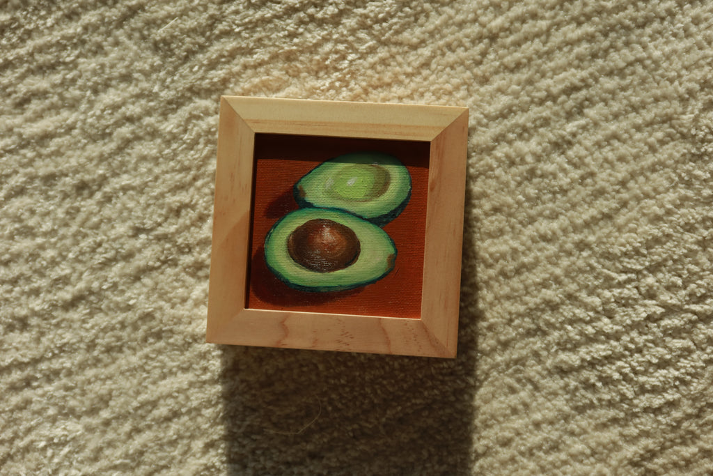 The Other Half: 4x4' Oil Painting on Canvas (Frame Included)