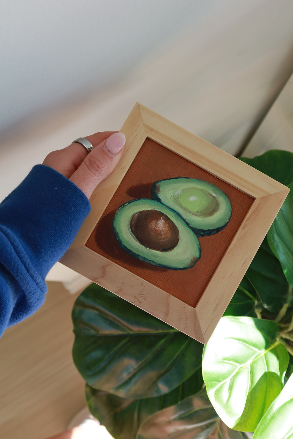 The Other Half: 4x4' Oil Painting on Canvas (Frame Included)