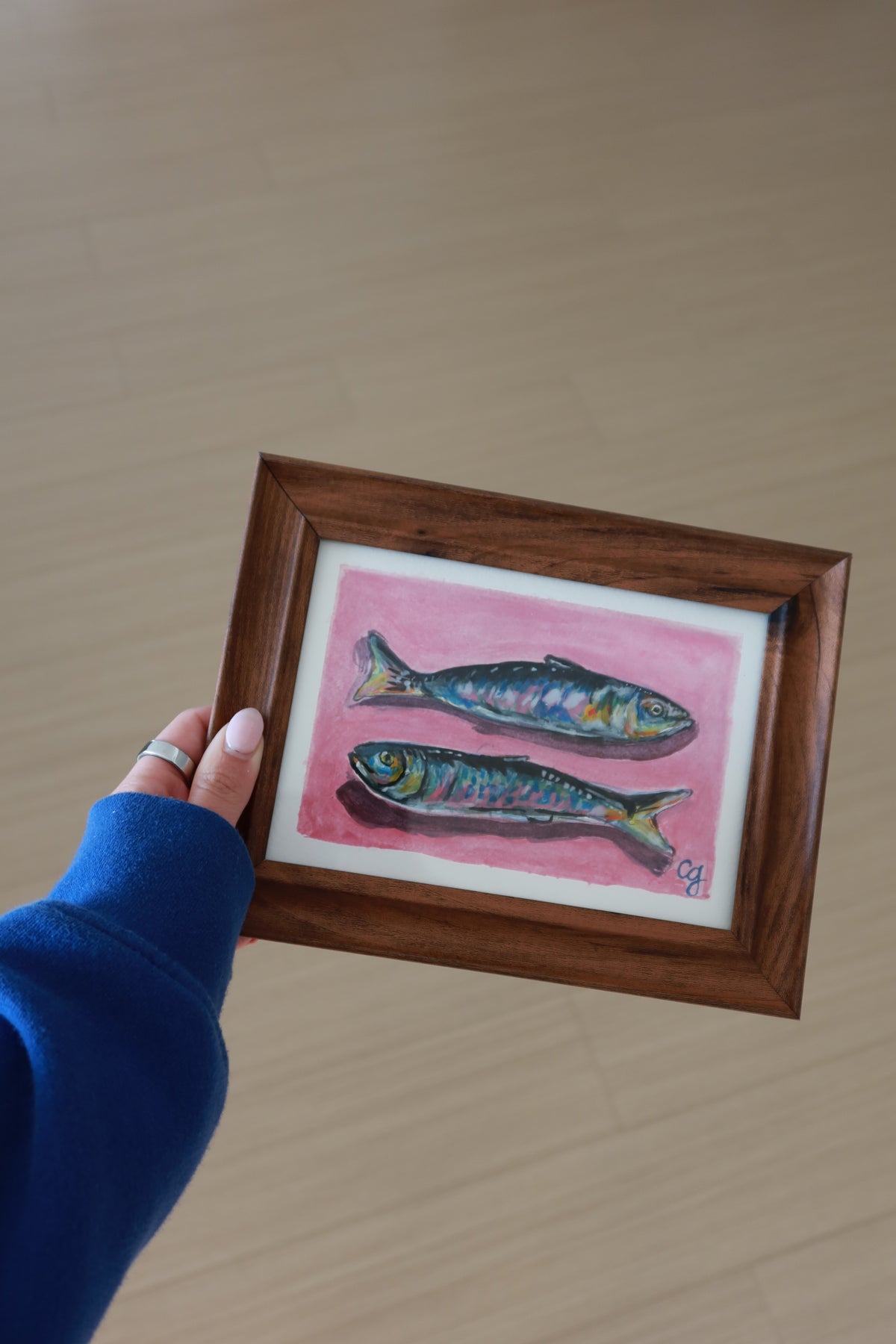With A Chance- 5x7" Original Painting with Frame Included